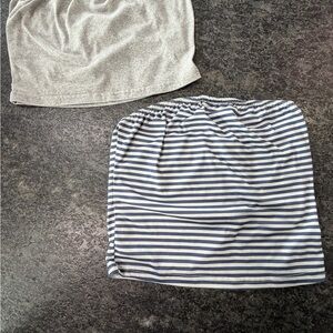 SHEIN Gray and Striped Crop Top Bundle